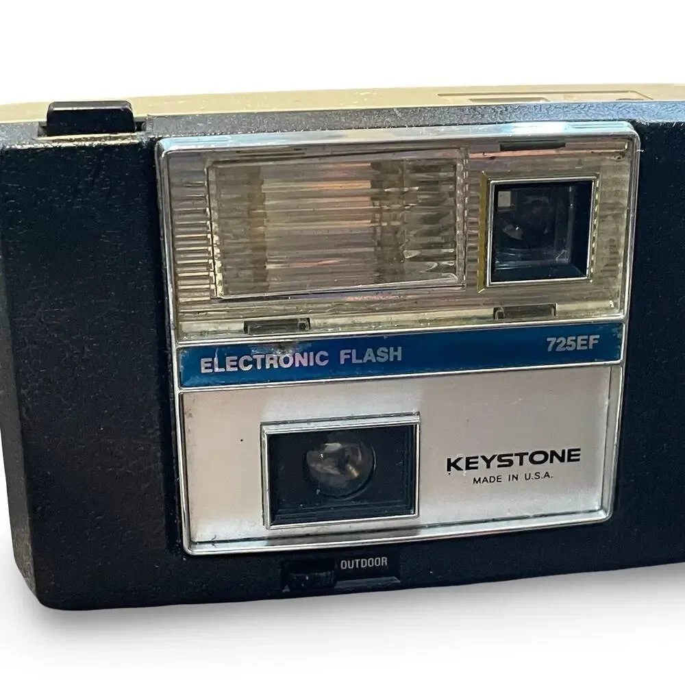 Keystone 725EF Pocket Camera 126 Film Electronic Flash Made in USA Prop Vintage